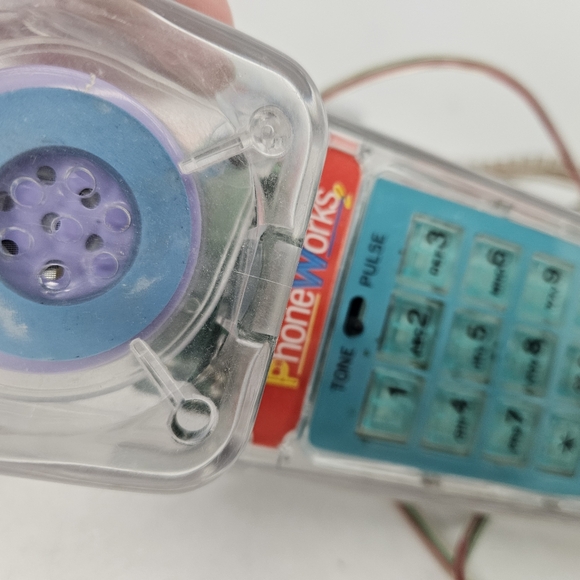 Vintage Unisonic 6900 1980's Clear See Through Push Button Phone Untested Broke? - Picture 8 of 12